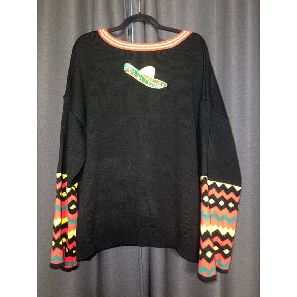 Ugly Christmas Sweater Xmas Size 2XL Feliz Navidad - Picture 3 of 4